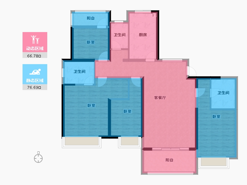 江苏省-无锡市-梁溪本源-128.00-户型库-动静分区