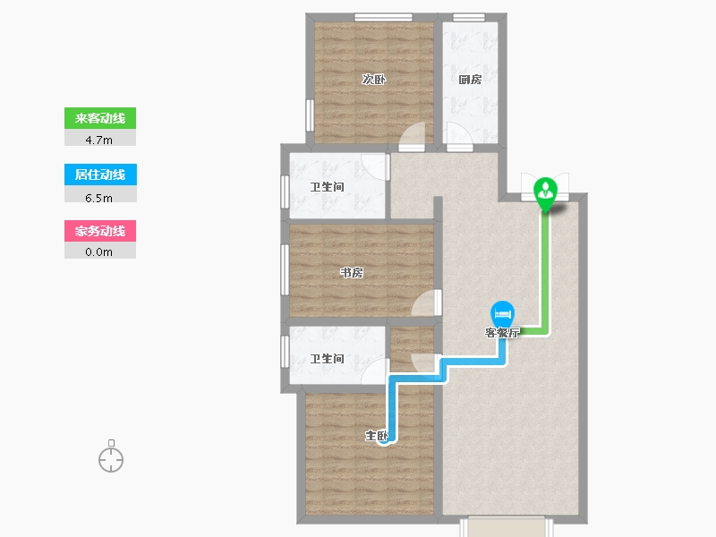 天津-天津市-迎顺府-102.97-户型库-动静线