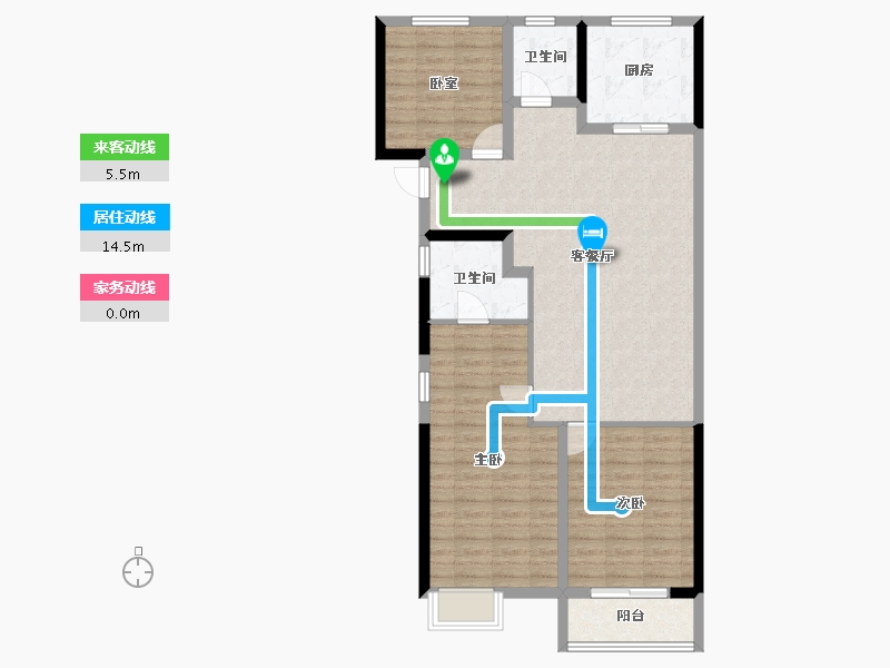 湖南省-长沙市-澳海望洲府-98.53-户型库-动静线