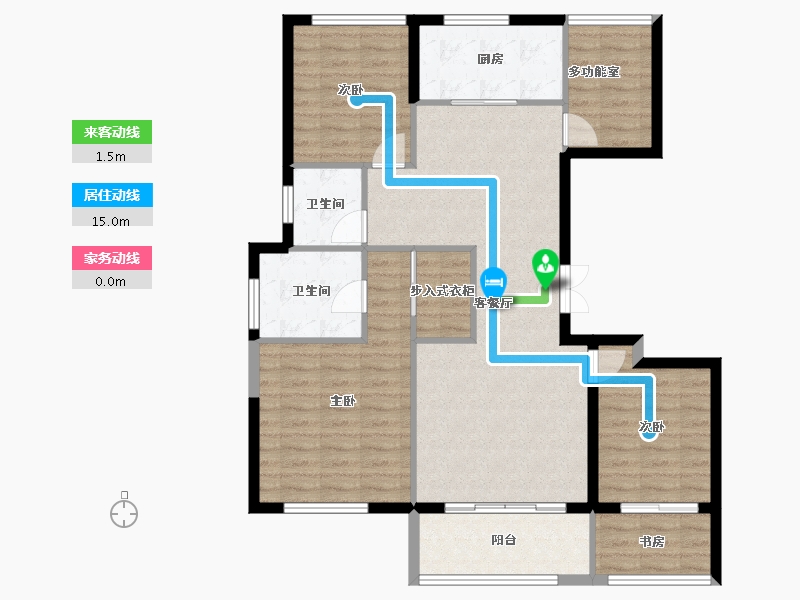 浙江省-温州市-海悦城钰园-105.58-户型库-动静线