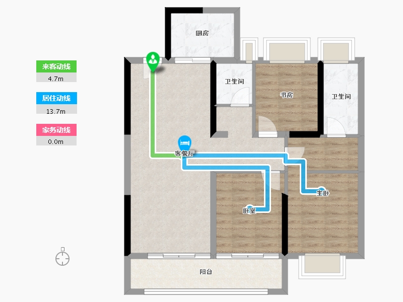 湖北省-武汉市-清能熙悦台-86.17-户型库-动静线