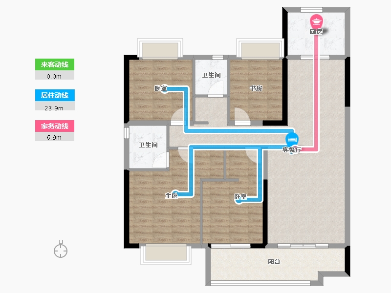 湖南省-长沙市-澳海望洲府-115.76-户型库-动静线