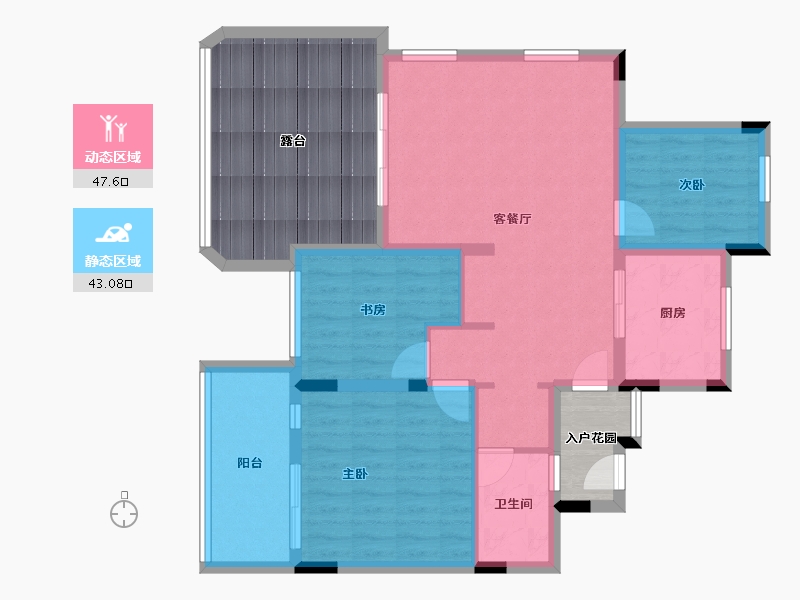 浙江省-温州市-方正珑玺-102.33-户型库-动静分区