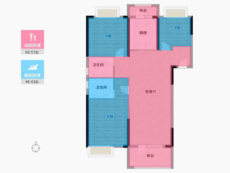 湖北省-武汉市-奥山首府-102.05-户型库-动静分区