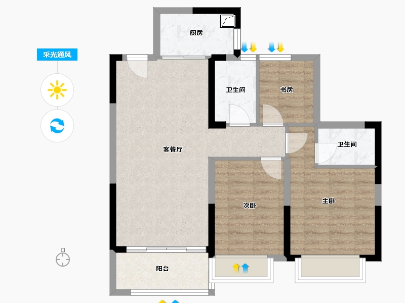 江西省-宜春市-华硕江上明月-79.00-户型库-采光通风