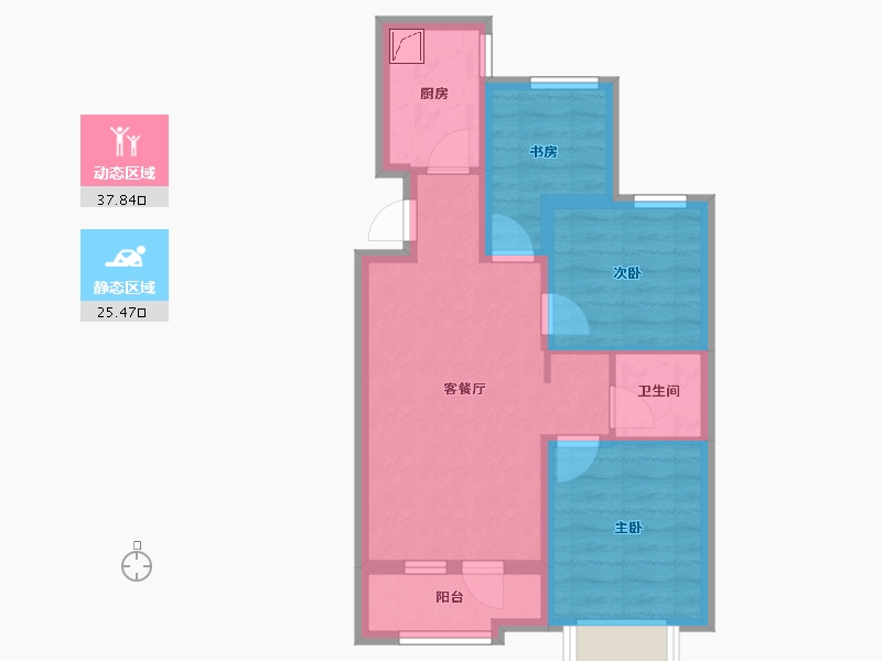 河北省-廊坊市-大厂紫涵园-64.00-户型库-动静分区