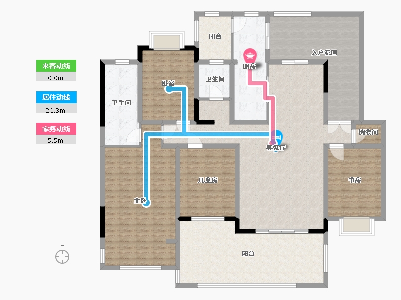 云南省-临沧市-金玉旗缘-168.59-户型库-动静线