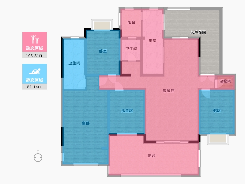 云南省-临沧市-金玉旗缘-168.59-户型库-动静分区