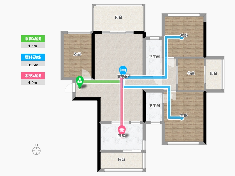 广西壮族自治区-钦州市-正元·及第尊府-120.24-户型库-动静线