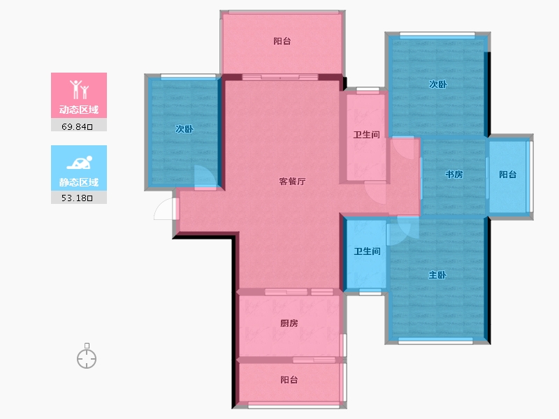 广西壮族自治区-钦州市-正元·及第尊府-120.24-户型库-动静分区