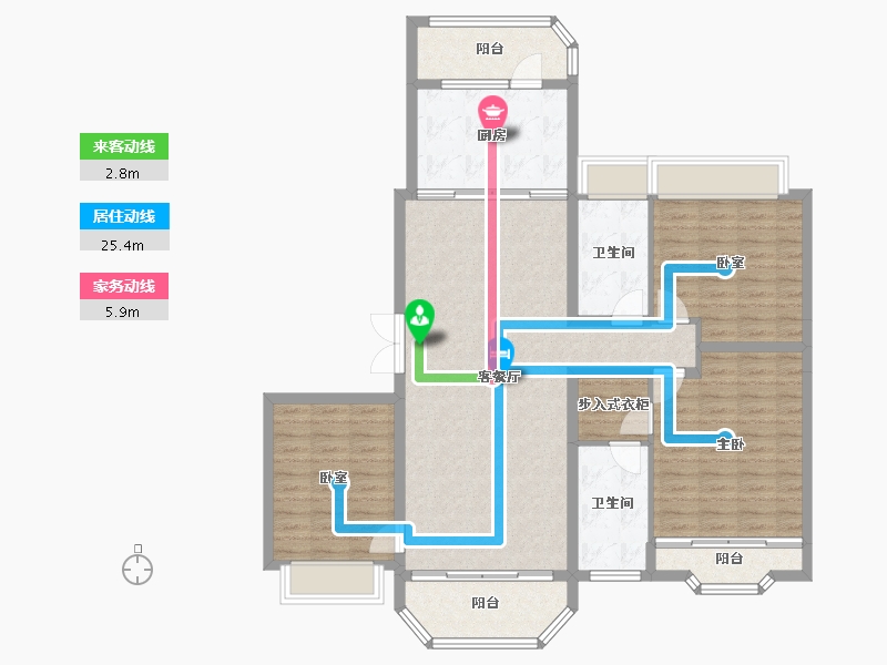 上海-上海市-上海星河湾三期-121.78-户型库-动静线