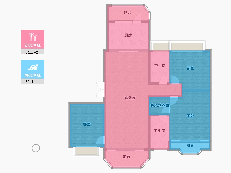 上海-上海市-上海星河湾三期-121.78-户型库-动静分区