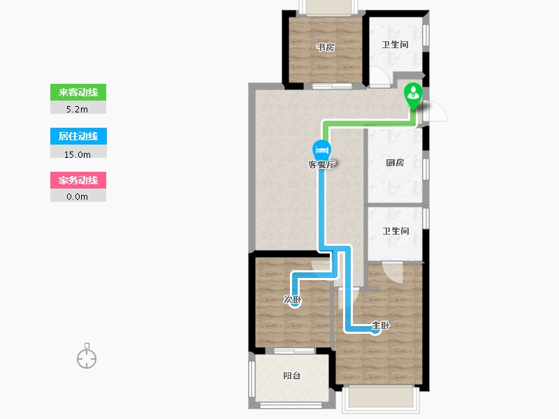 上海-上海市-四季都会月城西-80.00-户型库-动静线