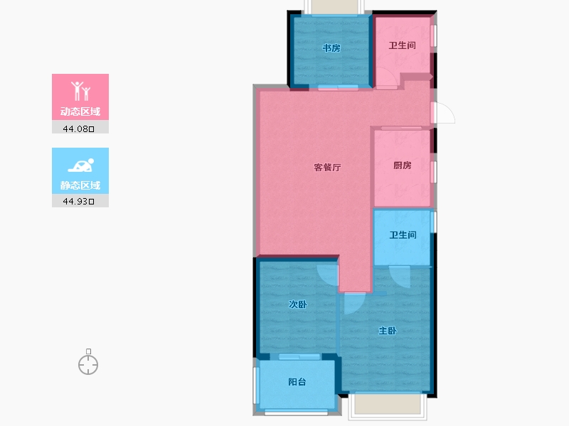 上海-上海市-四季都会月城西-80.00-户型库-动静分区