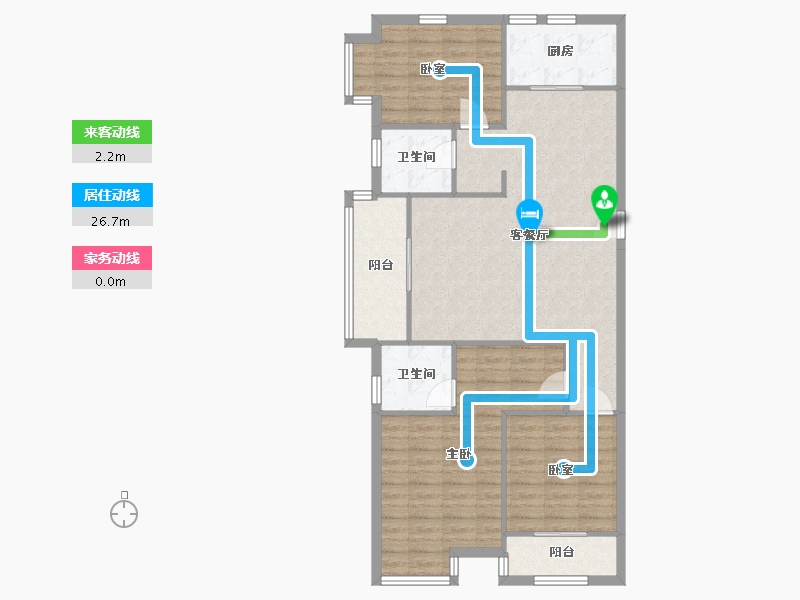 福建省-厦门市-莲花新城悦园-102.70-户型库-动静线