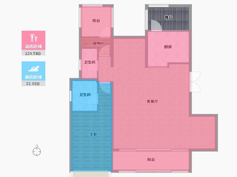 湖南省-长沙市-保利城-151.20-户型库-动静分区