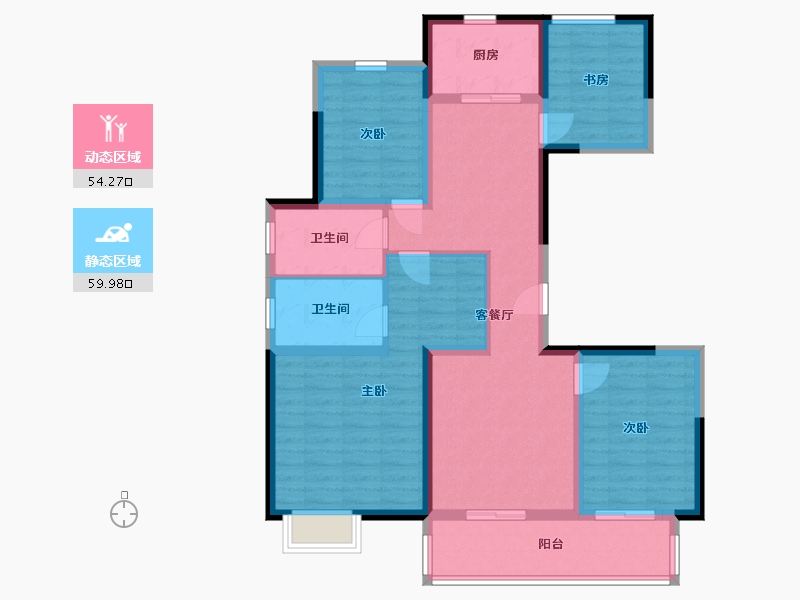 江苏省-盐城市-首府壹号-101.00-户型库-动静分区