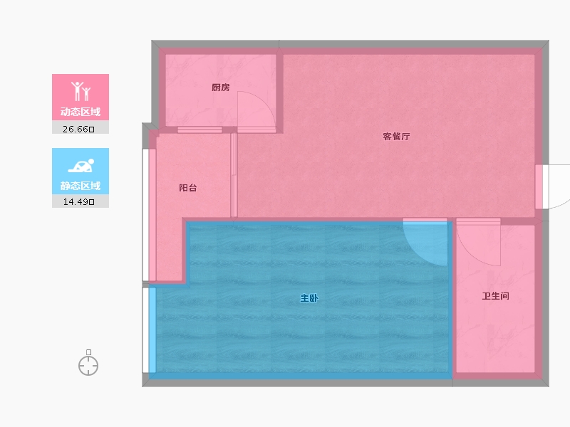 四川省-成都市-东恒国际-50.00-户型库-动静分区