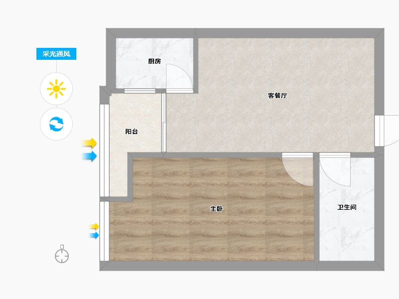 四川省-成都市-东恒国际-50.00-户型库-采光通风