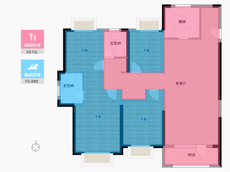 湖北省-武汉市-奥山首府-114.05-户型库-动静分区