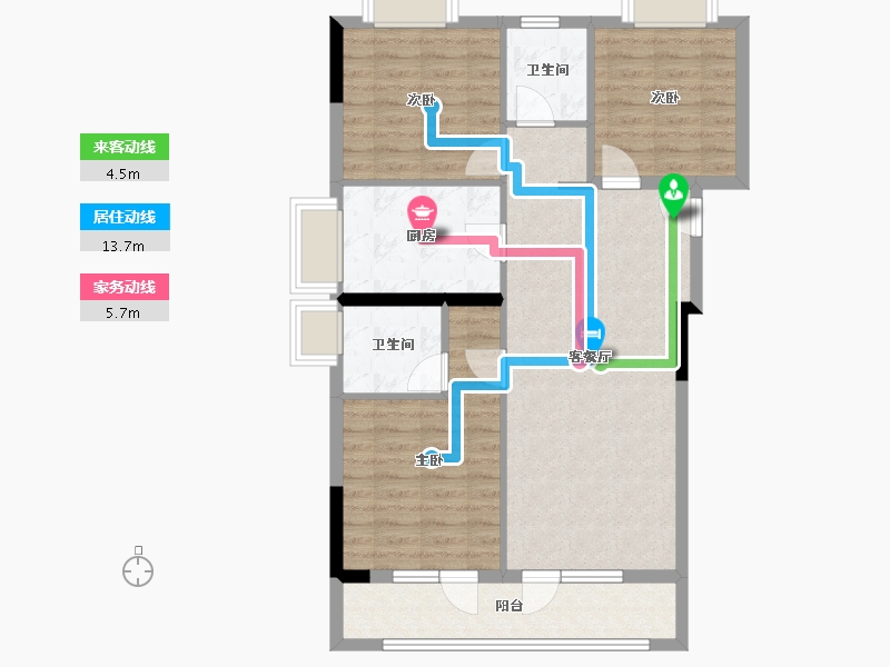 湖北省-武汉市-城投东方领誉-86.19-户型库-动静线