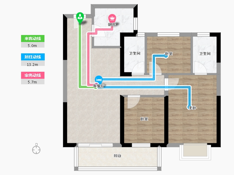 湖北省-武汉市-城投联投江南岸-73.51-户型库-动静线