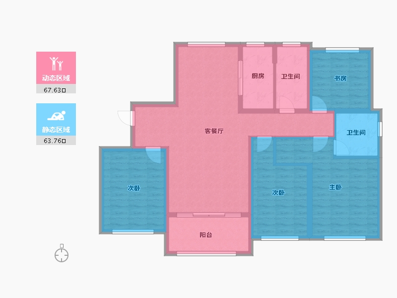 上海-上海市-颛桥·紫薇花园-118.04-户型库-动静分区