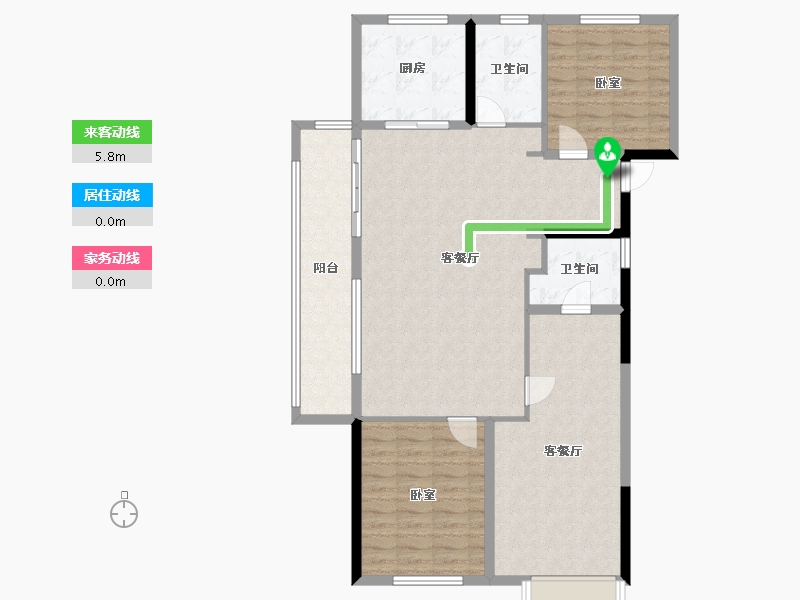 湖南省-长沙市-澳海望洲府-115.71-户型库-动静线