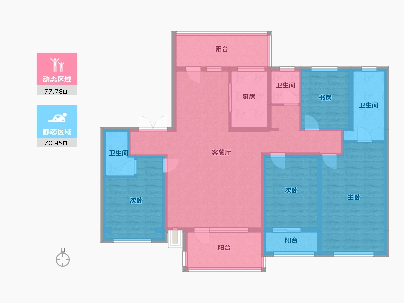 河北省-邢台市-悦湖公馆-126.00-户型库-动静分区