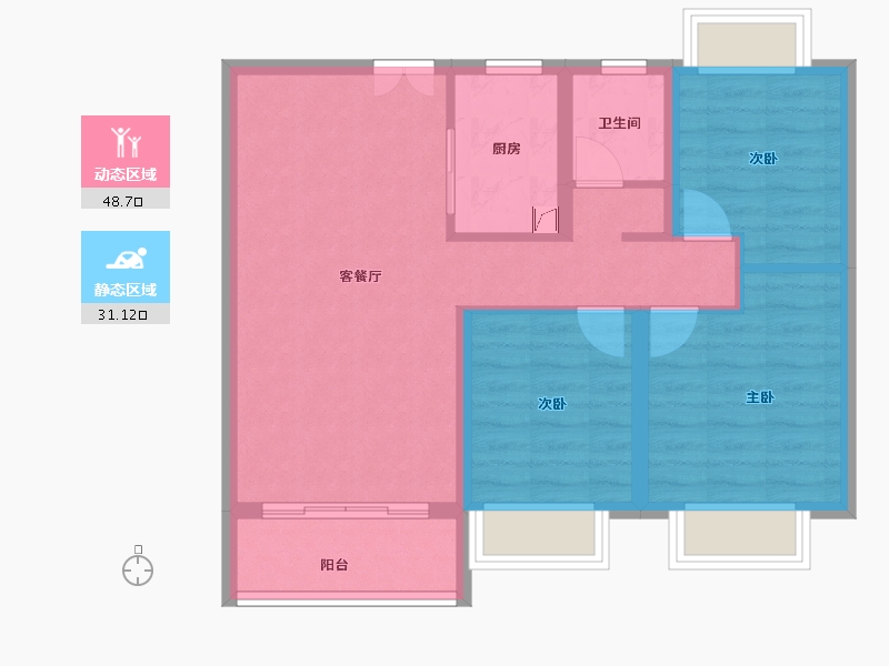 江西省-南昌市-春天里-71.12-户型库-动静分区