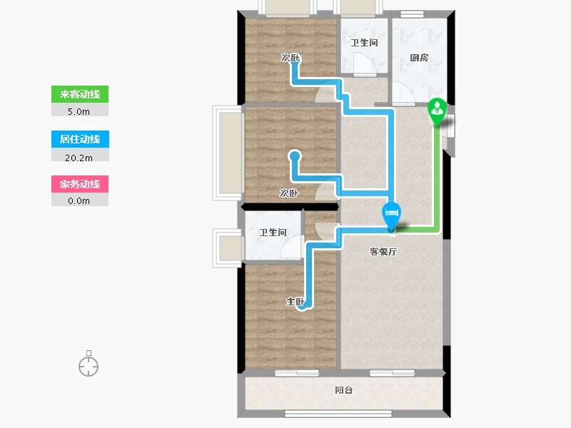 湖北省-武汉市-首开光明国风上观-85.46-户型库-动静线