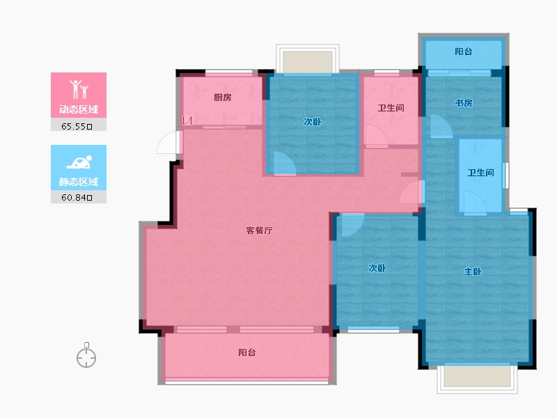 江西省-南昌市-华邦观湖别院-112.80-户型库-动静分区