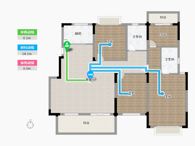 江西省-南昌市-华邦观湖别院-169.60-户型库-动静线