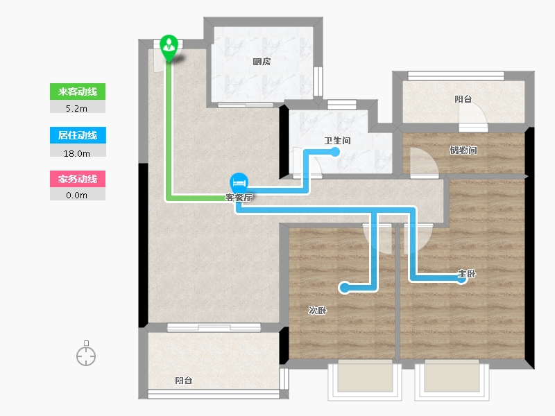 浙江省-宁波市-荣安林语秋月-71.20-户型库-动静线