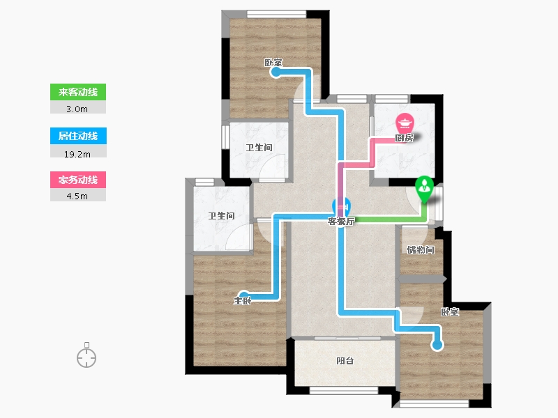 福建省-厦门市-建发缦玥长滩-71.21-户型库-动静线