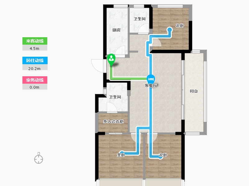 浙江省-温州市-新鸿宏言清华上城-92.00-户型库-动静线