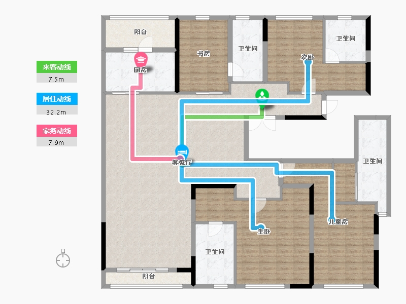 湖北省-武汉市-光谷创新天地-191.51-户型库-动静线