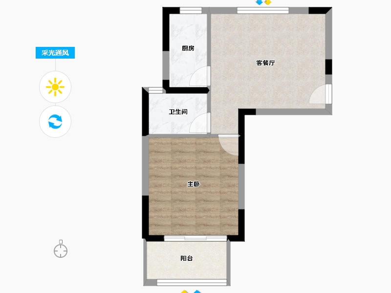 上海-上海市-春申阳光-45.48-户型库-采光通风