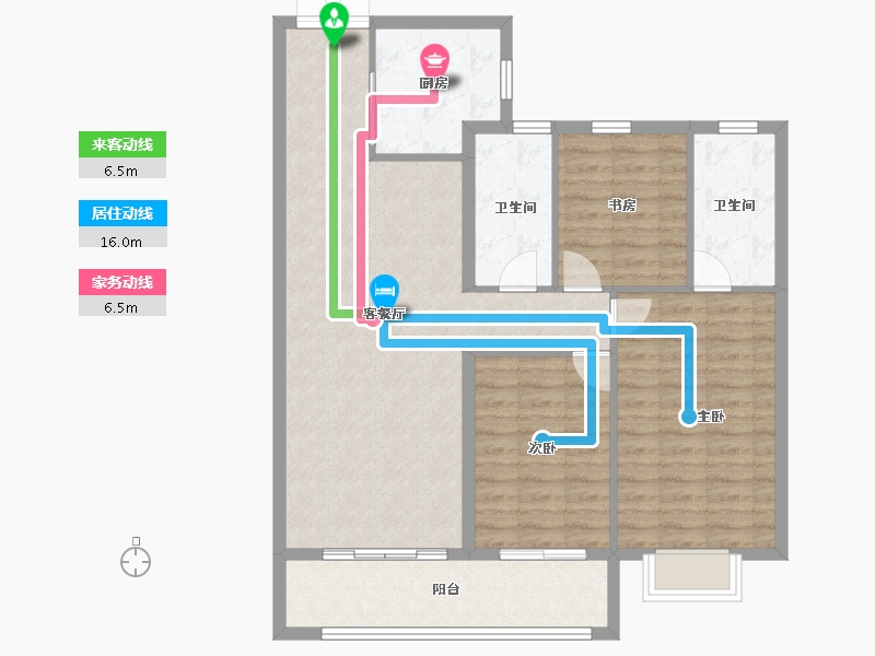 湖北省-武汉市-龙湖天玺-101.02-户型库-动静线