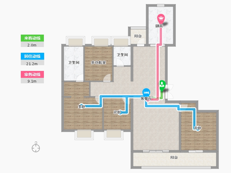 湖北省-武汉市-融侨滨江城-146.02-户型库-动静线