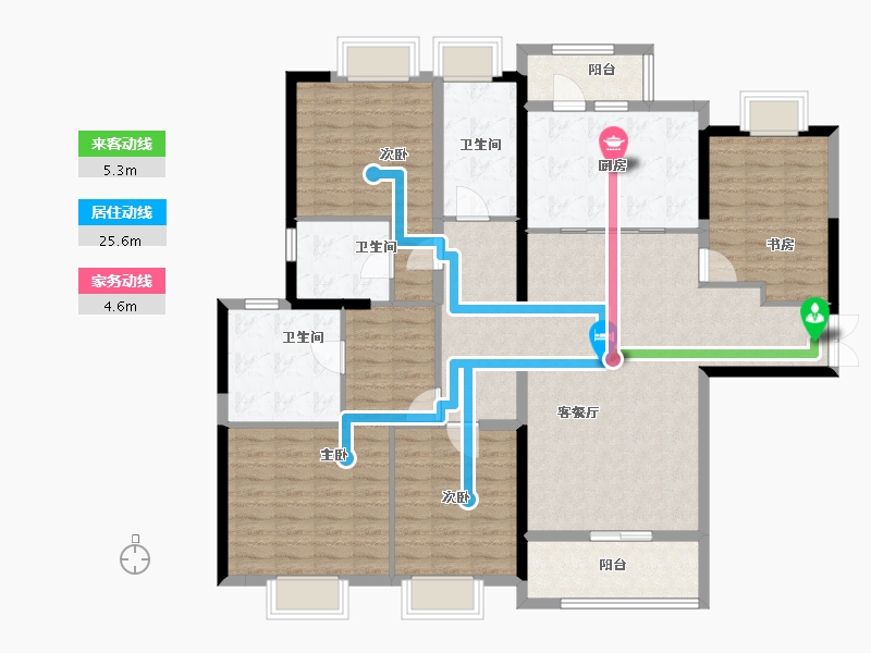 湖北省-武汉市-光谷创新天地-144.10-户型库-动静线