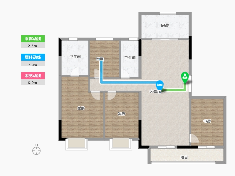 湖北省-武汉市-光谷创新天地-123.00-户型库-动静线