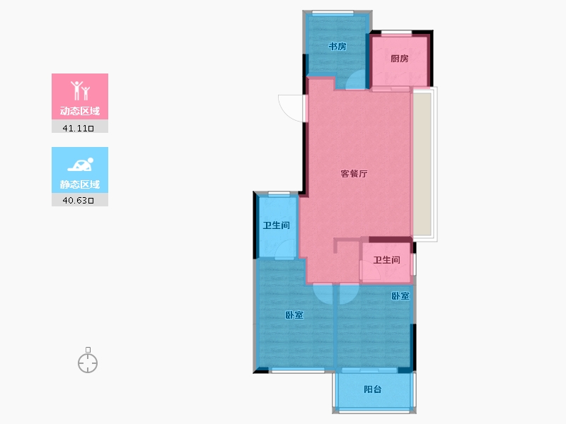 浙江省-温州市-建发大家文澜府邸-73.46-户型库-动静分区