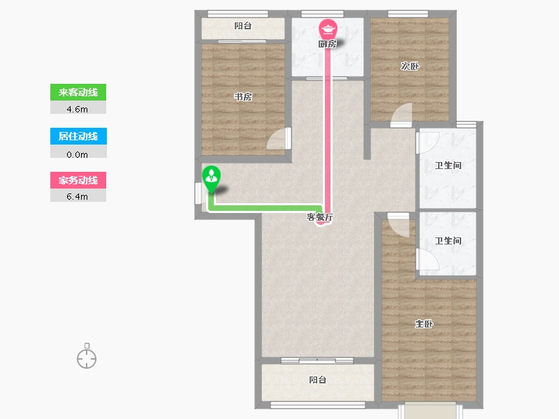 河北省-保定市-领尚城·东关新居-111.00-户型库-动静线