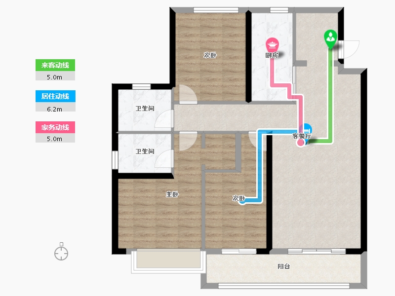 湖北省-武汉市-融侨滨江城-102.41-户型库-动静线