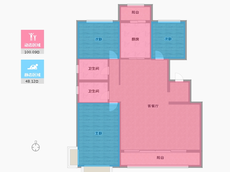 山西省-晋中市-保利·锦上-135.06-户型库-动静分区