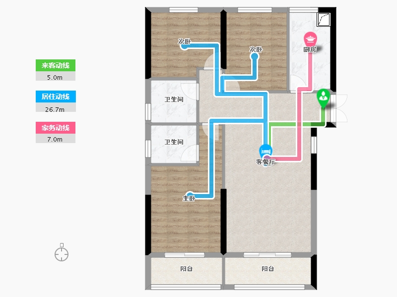 湖北省-武汉市-翰林尚苑-94.07-户型库-动静线