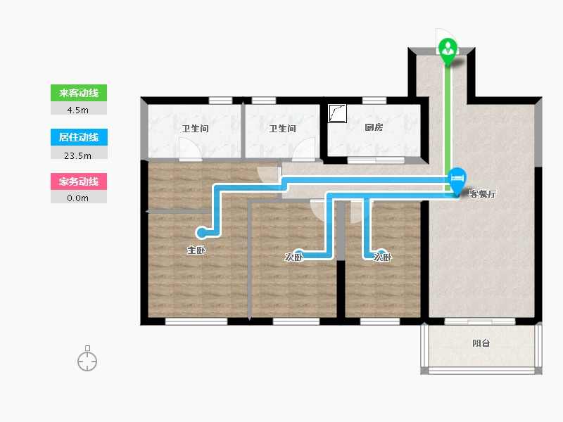 湖北省-武汉市-东湖金茂府-95.00-户型库-动静线