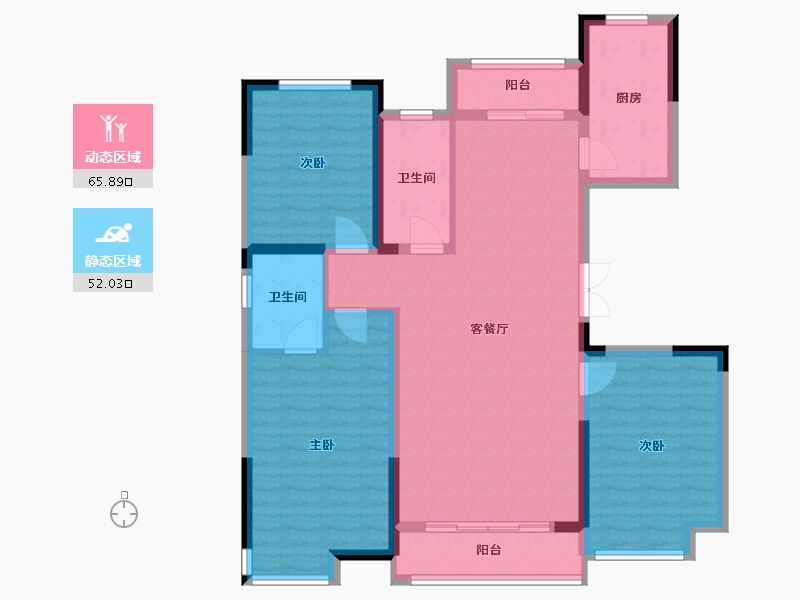 河南省-安阳市-开元府小区-106.00-户型库-动静分区