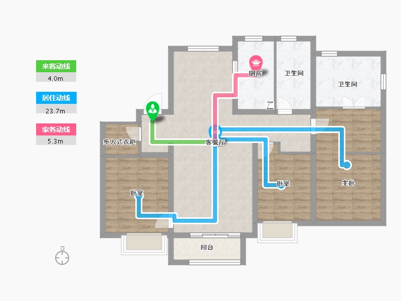 山东省-济南市-蓝石大溪地-108.10-户型库-动静线